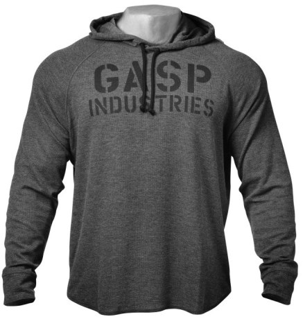 Miniatyrbild GASP L/S Thermal Hoodie, L, Greymelange
