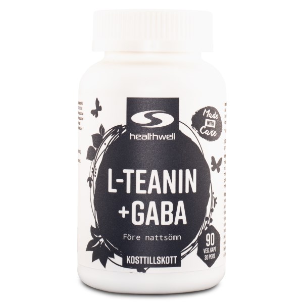 Healthwell L-Teanin + GABA, 90 kaps