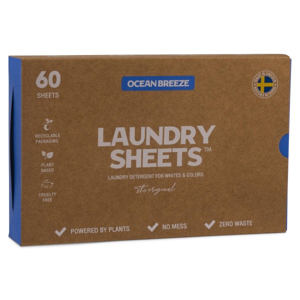 Laundry Sheets Ocean Breeze, 60-pack