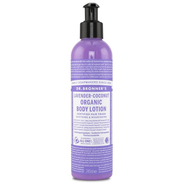 Dr Bronner Organic Body Lotion Lavender Coconut 240 ml