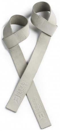 Miniatyrbild Better Bodies Leather Lifting Straps, One Size , Foggy