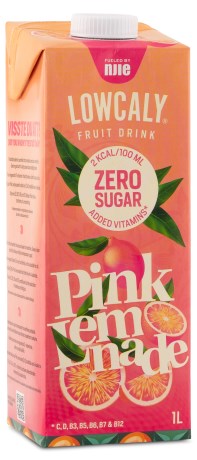 Miniatyrbild Lowcaly Fruktdryck, Pink Lemonade, 1 L