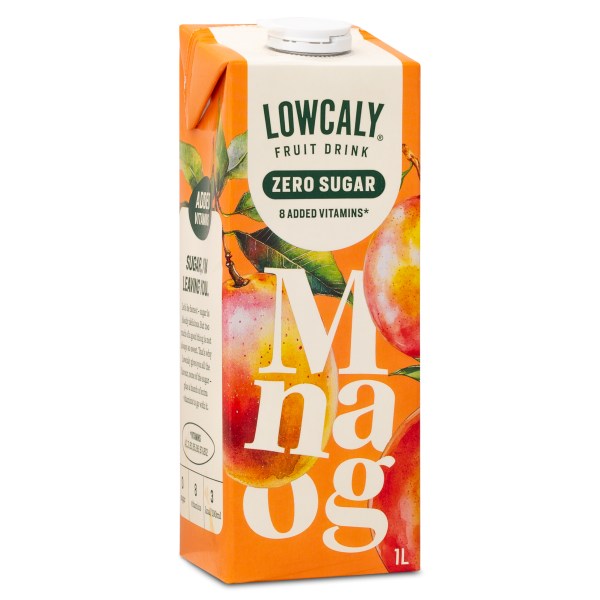 Lowcaly Fruktdryck, Mango, 1 L | Livsmedel - Dryck - Frukt & Bärdryck | Gymkraft