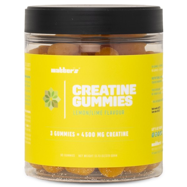 Matters Creatine 4500 mg, Lemon/Lime, 90 Gummies | Träningstillskott - Före Träning - Kreatin | Gymkraft