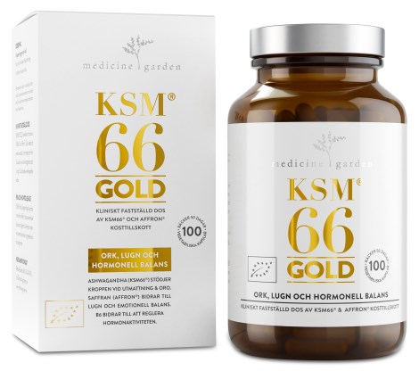 Miniatyrbild MedicineGarden KSM66 Gold, 100 kaps