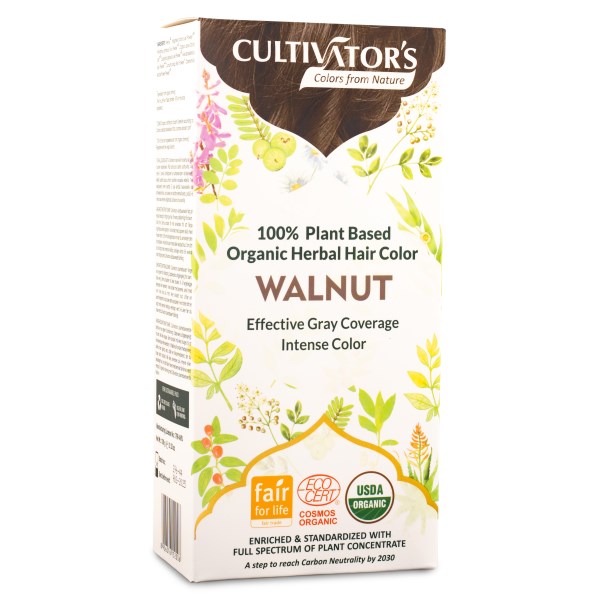 Miraz Organic Cultivators Hair Colors 1 st Walnut