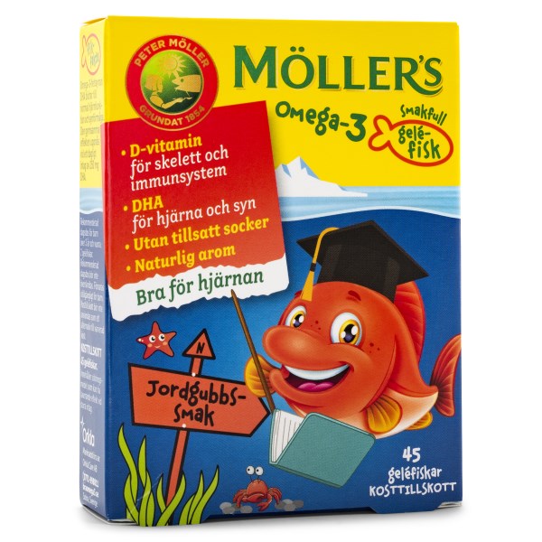 Möllers Omega-3 Gelefiskar 45 st