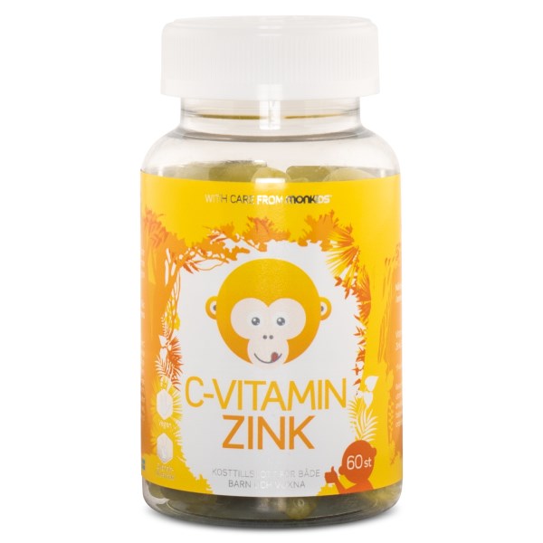 Monkids C-vitamin + Zink 60 tuggtabl