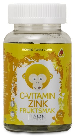 Miniatyrbild Monkids C-vitamin + Zink, 60 tuggtabl