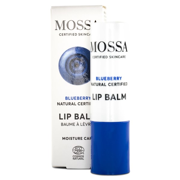Mossa Lipbalm, 4,5 g, Blueberry