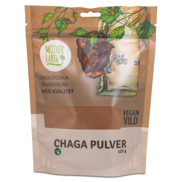 Mother Earth Chagapulver Vild, 125 g | Hälsa - Svampar | Gymkraft