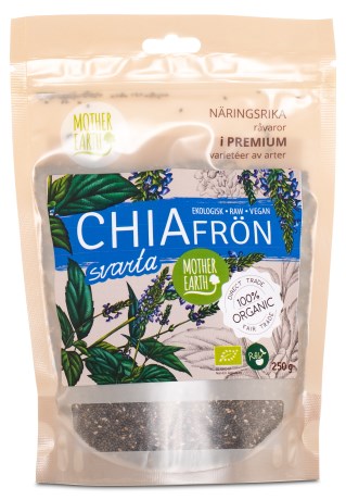 Miniatyrbild Mother Earth Chiafrn Svarta RAW & EKO, 250 g