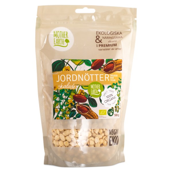 Mother Earth Jordnötter Skalade EKO 500 g