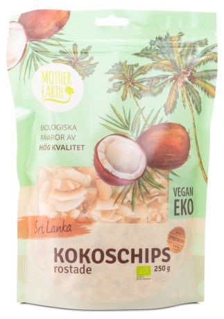 Miniatyrbild Mother Earth Kokoschips Rostade Premium EKO, 250 g