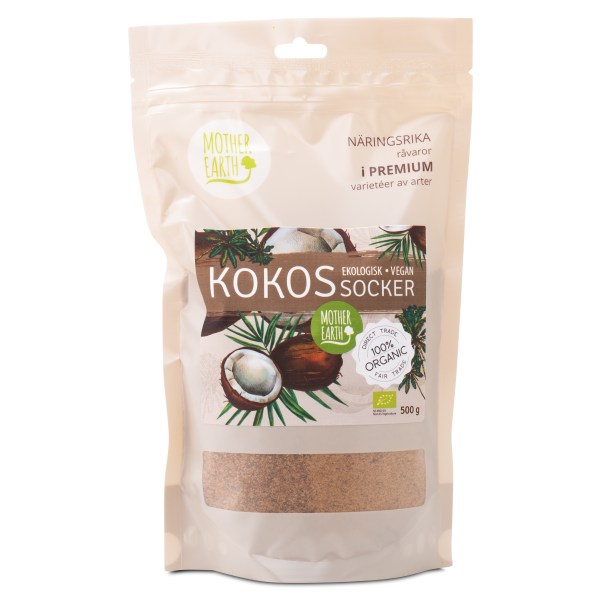 Mother Earth Kokossocker Premium EKO, 500 g | Livsmedel - Till Skafferiet - Sötning | Gymkraft