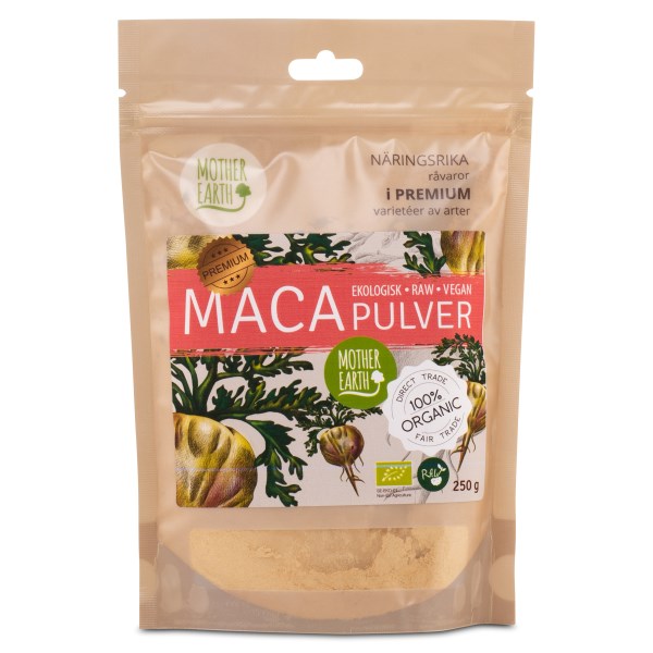 Mother Earth Macapulver Premium Raw&Eko, 250 g