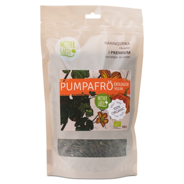 Mother Earth Pumpafrö EKO, 500 g | Livsmedel - Frön & Groddar | Gymkraft