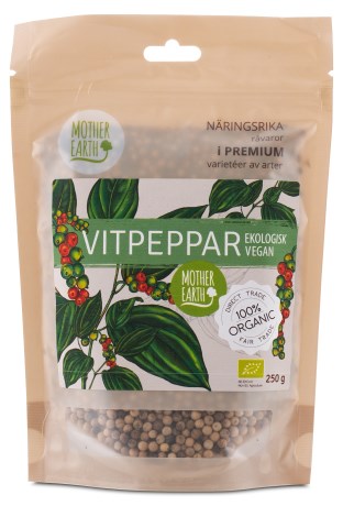 Miniatyrbild Mother Earth Vitpeppar Eko, 250 g