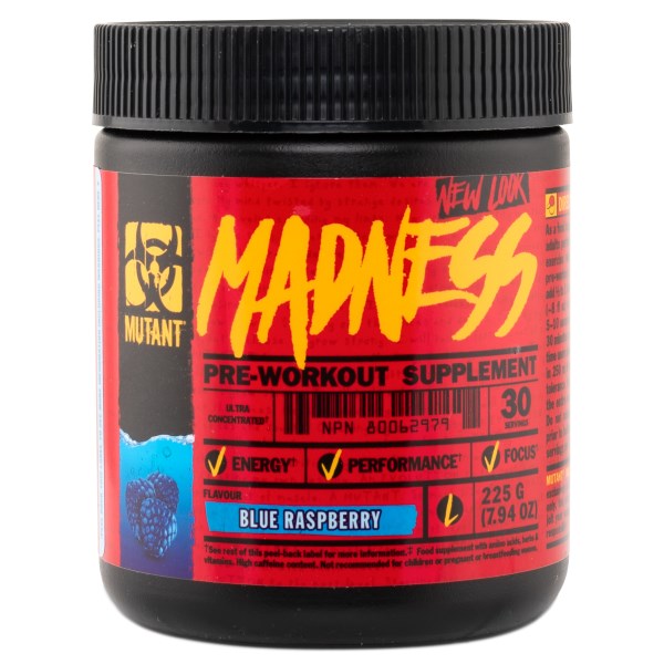 Mutant Madness, Blue raspberry, 30 serv