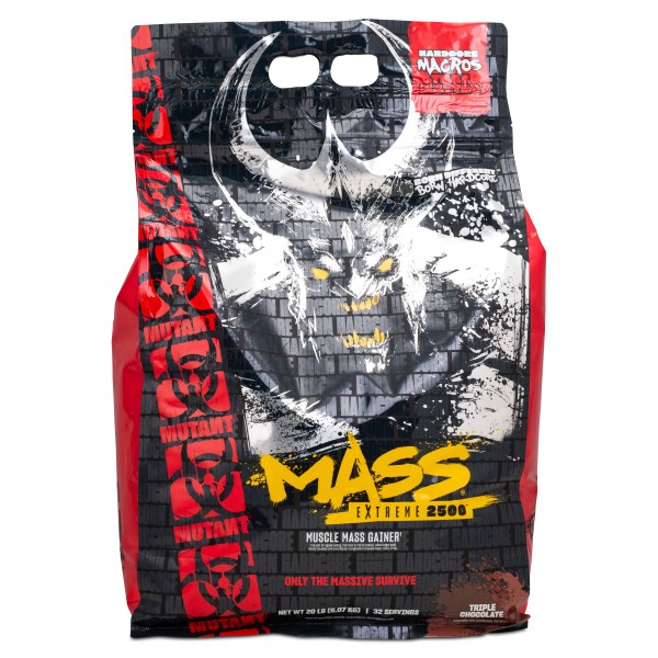 Mutant Mass Extreme 2500, Triple Chocolate, 9 kg | Träningstillskott - Efter Träning - Gainers | Gymkraft