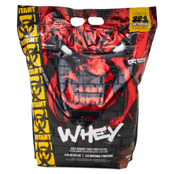 Mutant Whey, Triple Chocolate, 4,5 kg | Träningstillskott - Proteinpulver - Vassleprotein | Gymkraft