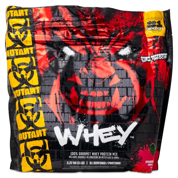 Mutant Whey, Strawberry Cream, 2,27 kg | Träningstillskott - Proteinpulver - Vassleprotein | Gymkraft
