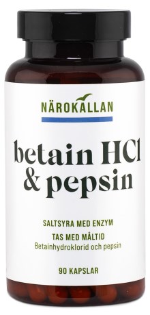 Miniatyrbild Nrokllan Betain HCL & Pepsin, 90 kaps