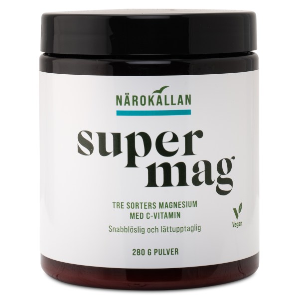 Närokällan Super Mag Pulver, 280 g | Vitamin & Mineraltillskott - Mineraler - Magnesium | Gymkraft