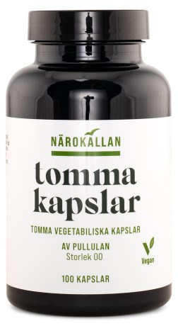 Miniatyrbild N�rok�llan Tomma Vegetabiliska Kapslar, 100 kaps