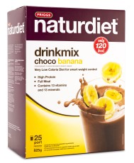 Miniatyrbild Naturdiet Drink Mix, Chocobanana, 25 portioner
