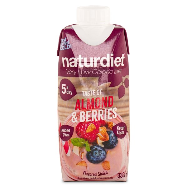 Naturdiet Low Sugar Shake, Almond & Berries, 1 st