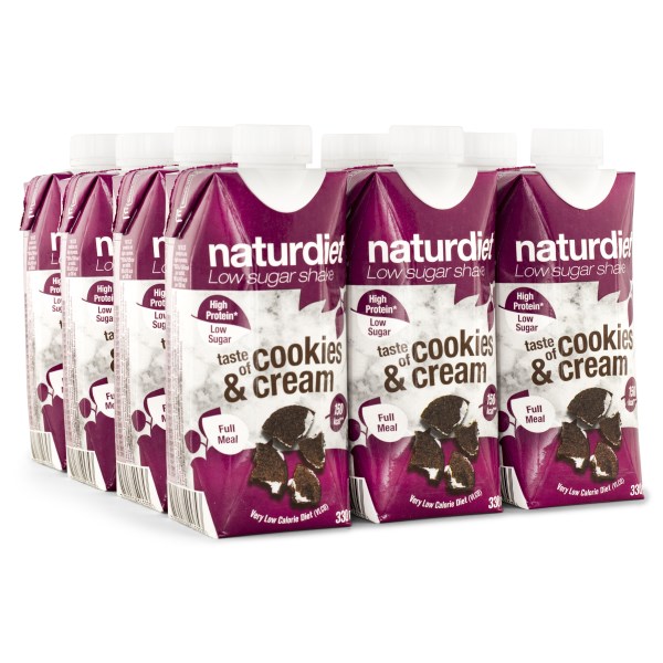 Naturdiet Shake Cookies and Cream 12-pack