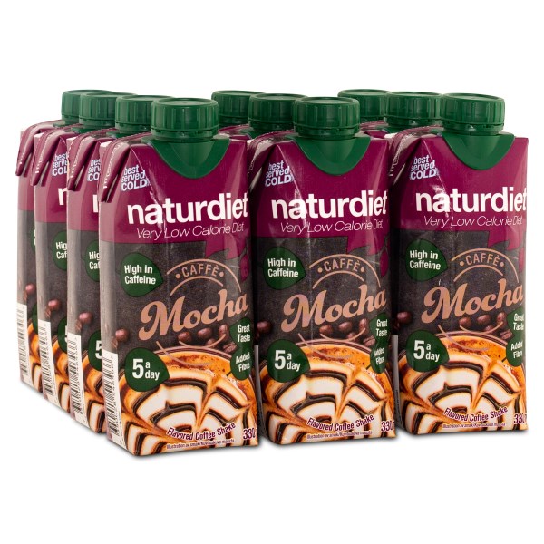 Naturdiet Shake, Protein Coffee Caffee Mocha, 12-pack
