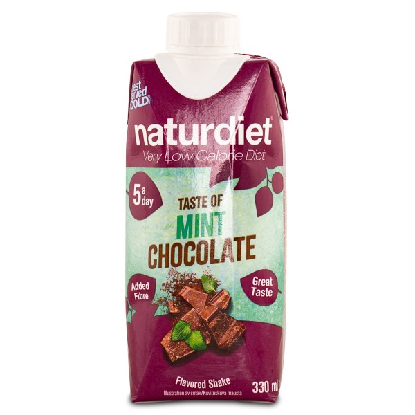 Naturdiet Shake, Mintchoklad, 330 ml