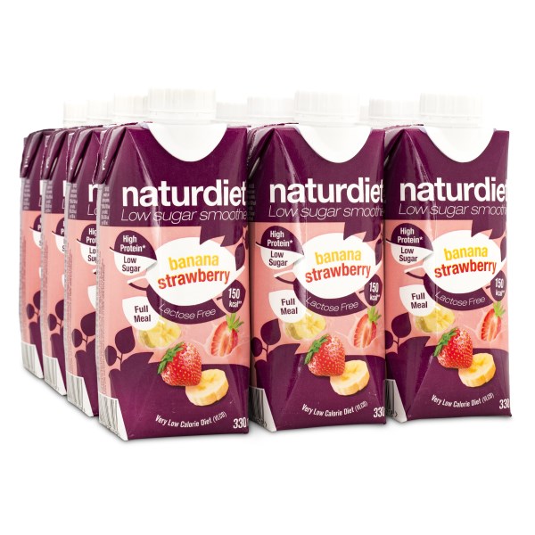 Naturdiet Smoothie Banana & Strawberry 12-pack