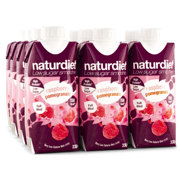 Naturdiet Smoothie Raspberry & Pomegranate 12-pack