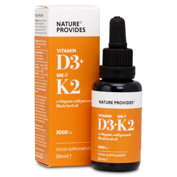 Nature Provides Vitamin D3+K2, 30 ml