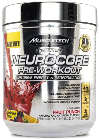 Miniatyrbild MuscleTech Neurocore Pre-Workout, Grape, 224 g