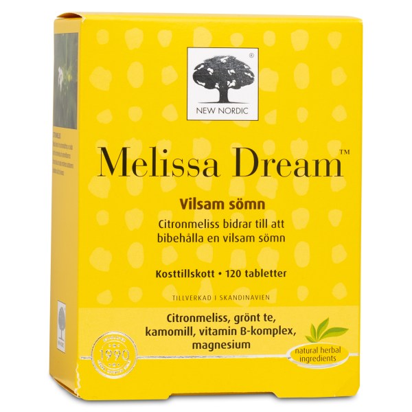 New Nordic Melissa Dream, 120 tabl | Hälsa - Stress | Gymkraft