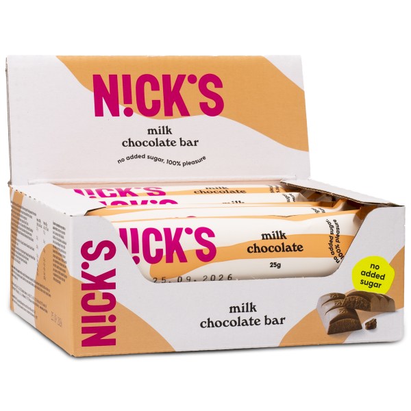 Nicks Chocolate, Mjölkchoklad, 15-pack | Livsmedel - Godis & Snacks - Choklad | Gymkraft