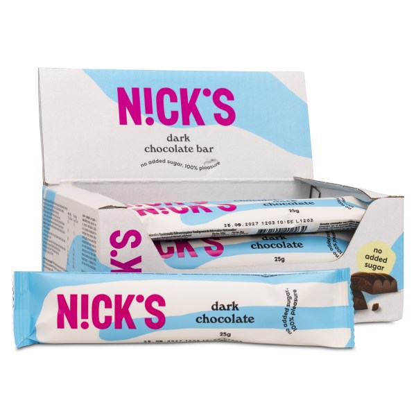 Nicks Chocolate, Mörk Choklad, 15-pack | Livsmedel - Godis & Snacks - Choklad | Gymkraft