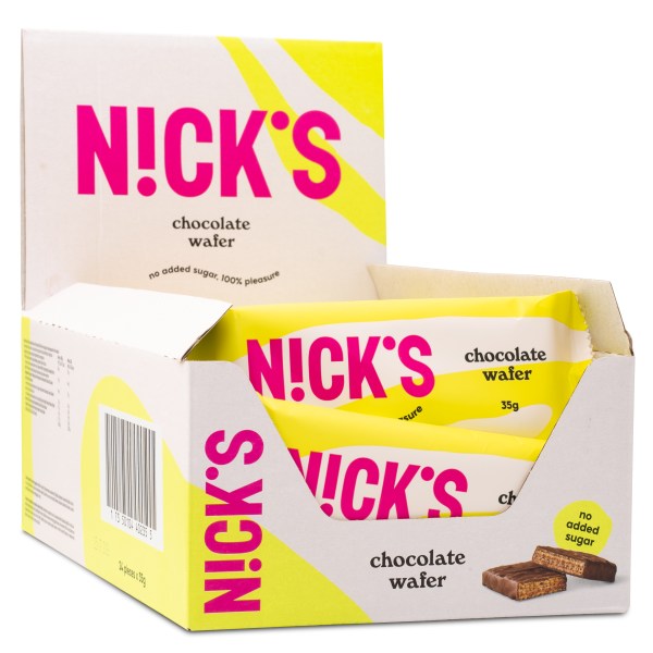 Nicks Chocolate Wafer, 24-pack | Livsmedel - Färdiga mål & Mellanmål | Gymkraft