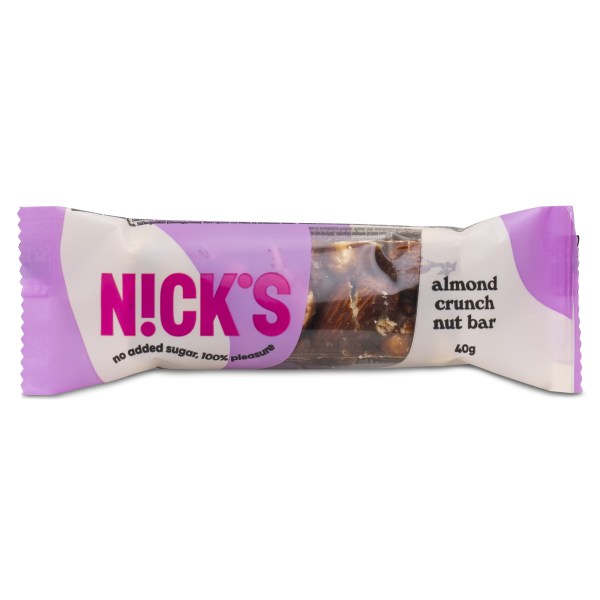 Nicks Nut Bar, Almond Crunch, 1 st | Livsmedel - Färdiga mål & Mellanmål | Gymkraft