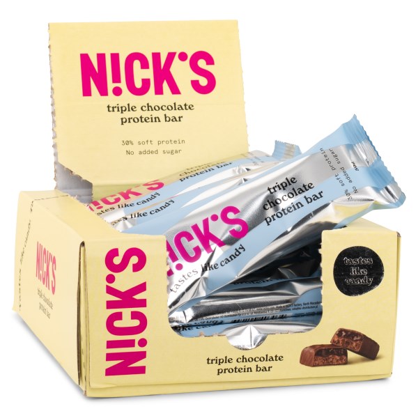Nicks Protein Bar, Triple Chocolate, 12-pack