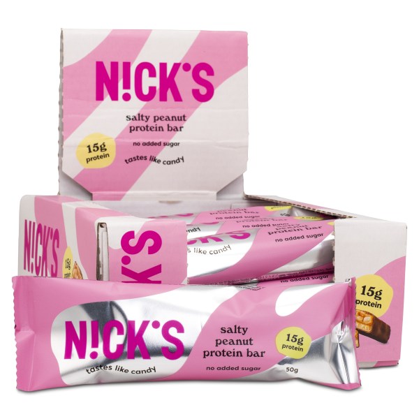 Nicks Protein Bar , Salty Peanut, 12-pack | Träningstillskott - Efter Träning - Proteinbars | Gymkraft