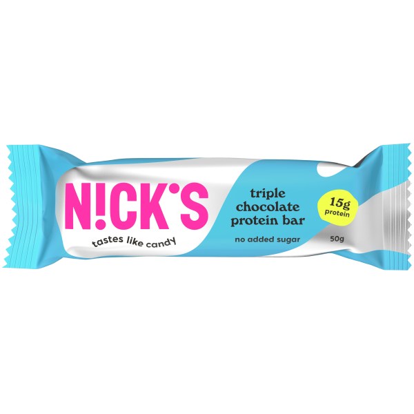 Nicks Protein Bar , Triple Chocolate, 1 st