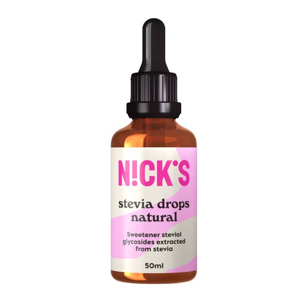 Nicks Stevia Drops, Natural, 50 ml