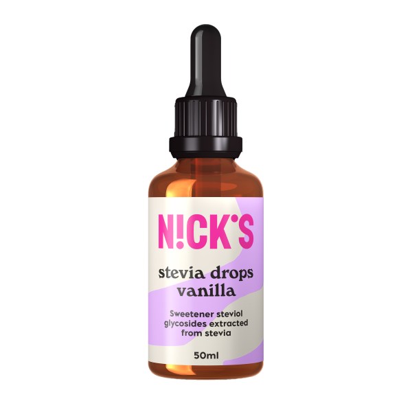 Nicks Stevia Drops, Vanilla, 50 ml | Livsmedel - Till Skafferiet - Sötning | Gymkraft