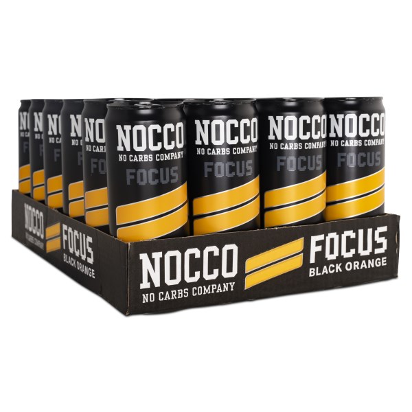 NOCCO Focus Black Orange 24-pack
