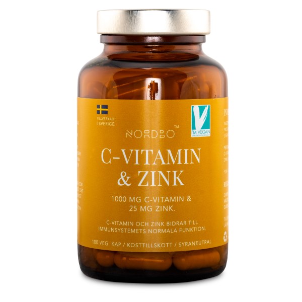 Nordbo C-vitamin & Zink 100 kaps
